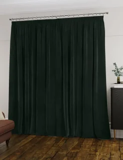 Velvet Pencil Pleat Ultra Thermal Curtains