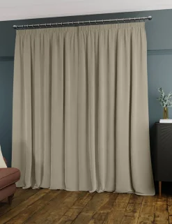 Velvet Pencil Pleat Ultra Thermal Curtains