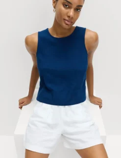 Vest with Linen