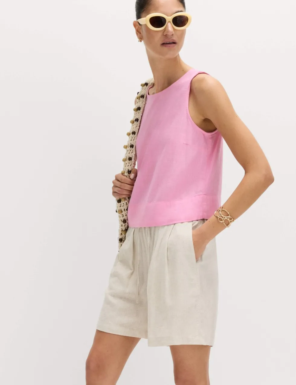 Vest with Linen