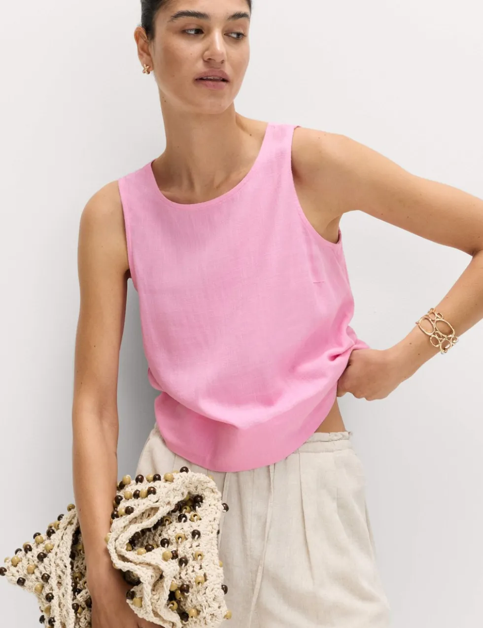 Vest with Linen