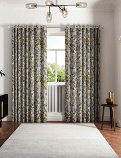 Vietnm Lined Eyelet Curtains