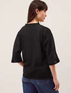 V-Neck Button Detail Short Sleeve Cardigan