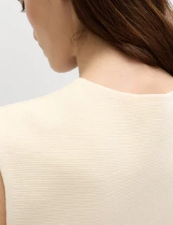 V-Neck Button Front Knitted Waistcoat