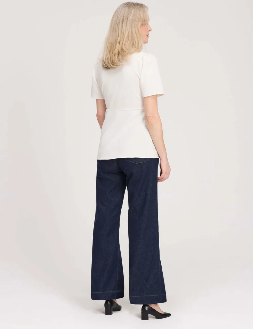 V-Neck Button-Through Top
