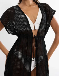 V-Neck Kimono Beach Dress