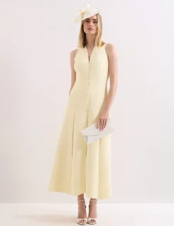 V-Neck Midaxi Skater Dress