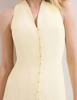 V-Neck Midaxi Skater Dress