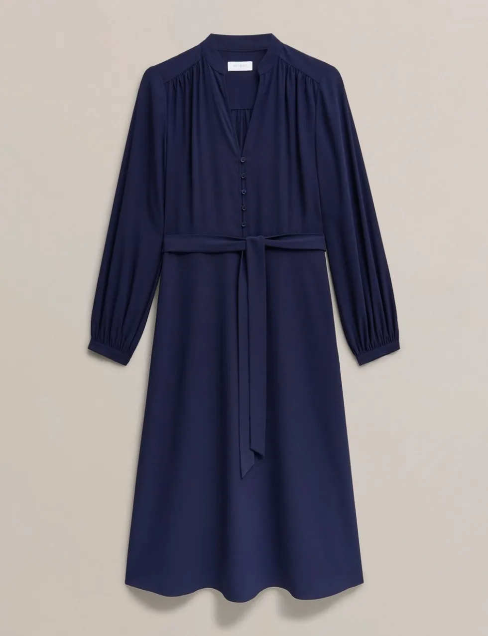 V-Neck Midi Wrap Dress