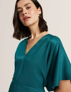V-Neck Tie Detail Shirt