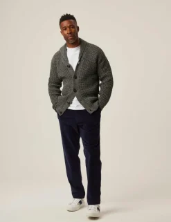 Waffle Shawl Cardigan
