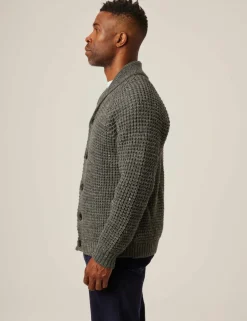 Waffle Shawl Cardigan