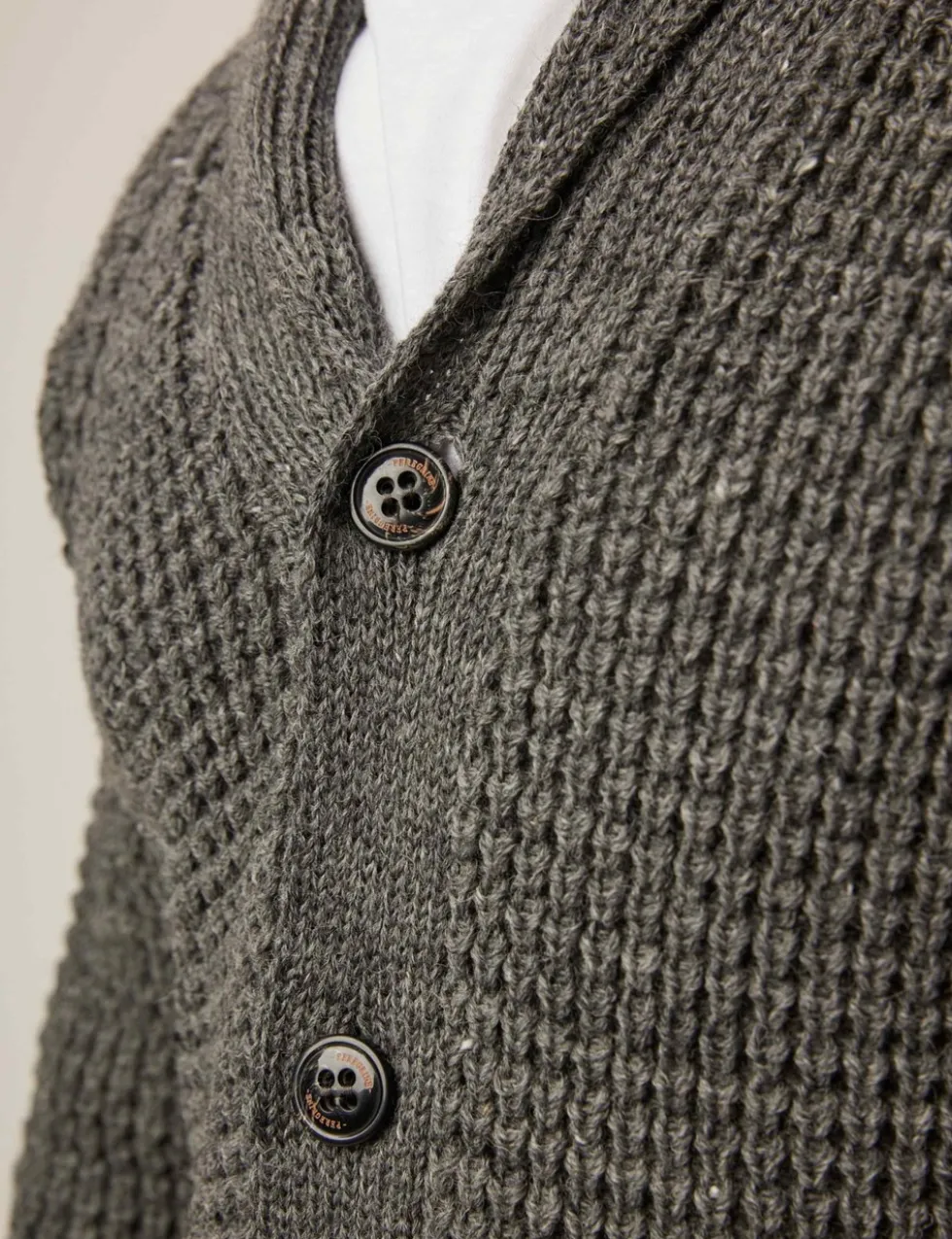 Waffle Shawl Cardigan