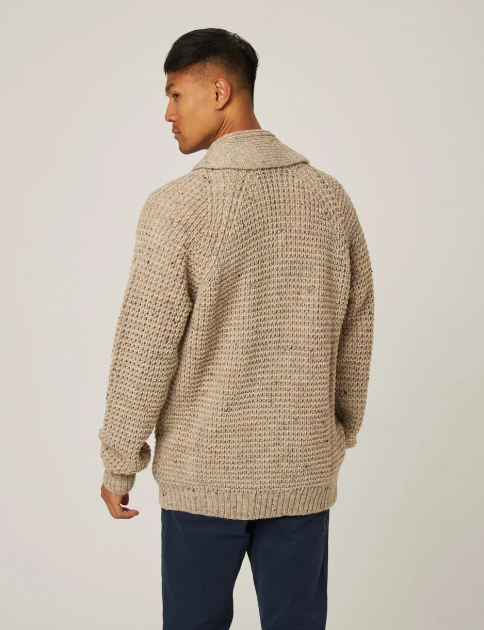 Waffle Shawl Cardigan