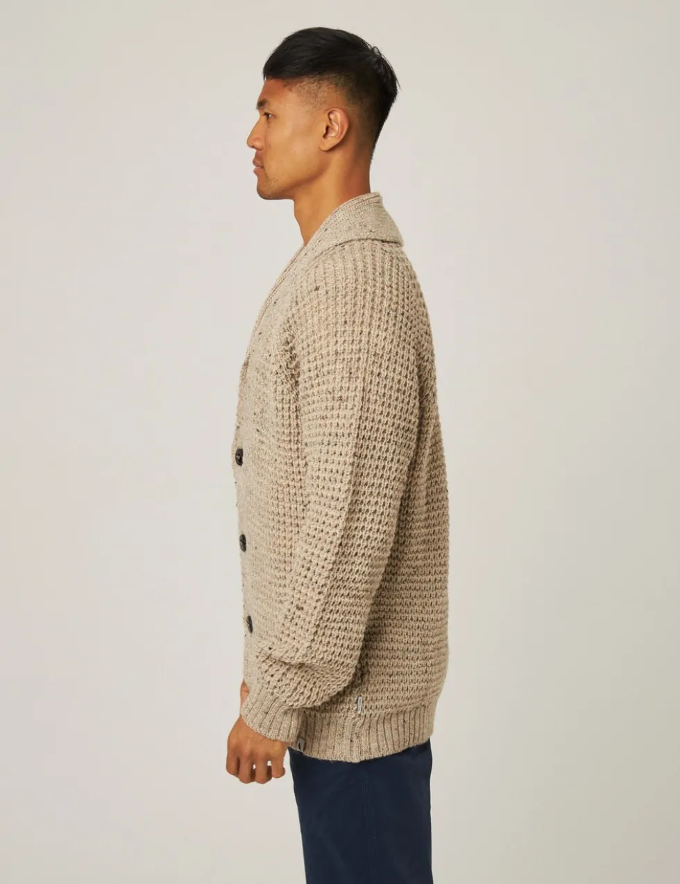 Waffle Shawl Cardigan