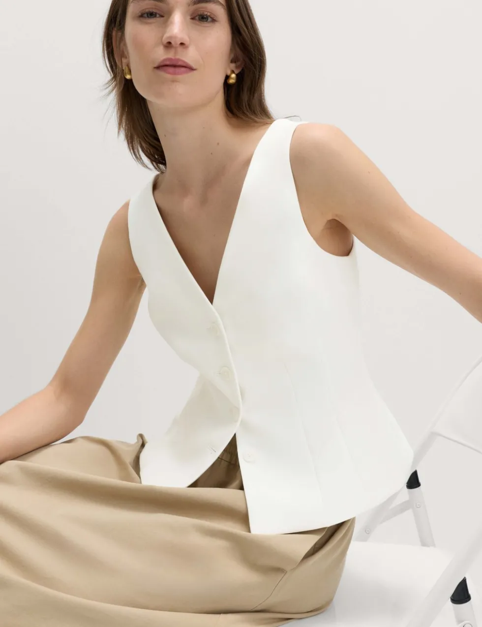 Waisted Single Breasted Waistcoat