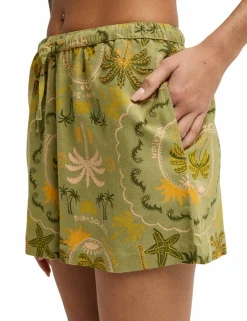 Wanderer Cotton Blend Printed Shorts