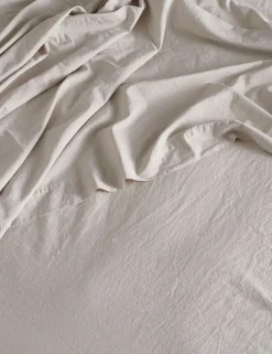 Washed Cotton 300 Thread Count Flat Sheet