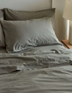 Washed Cotton 300 Thread Count Flat Sheet
