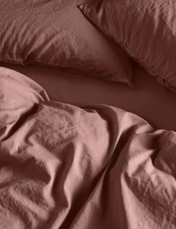 Washed Cotton Deep Fitted Sheet