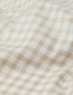 Washed Cotton Gingham Duvet Cover