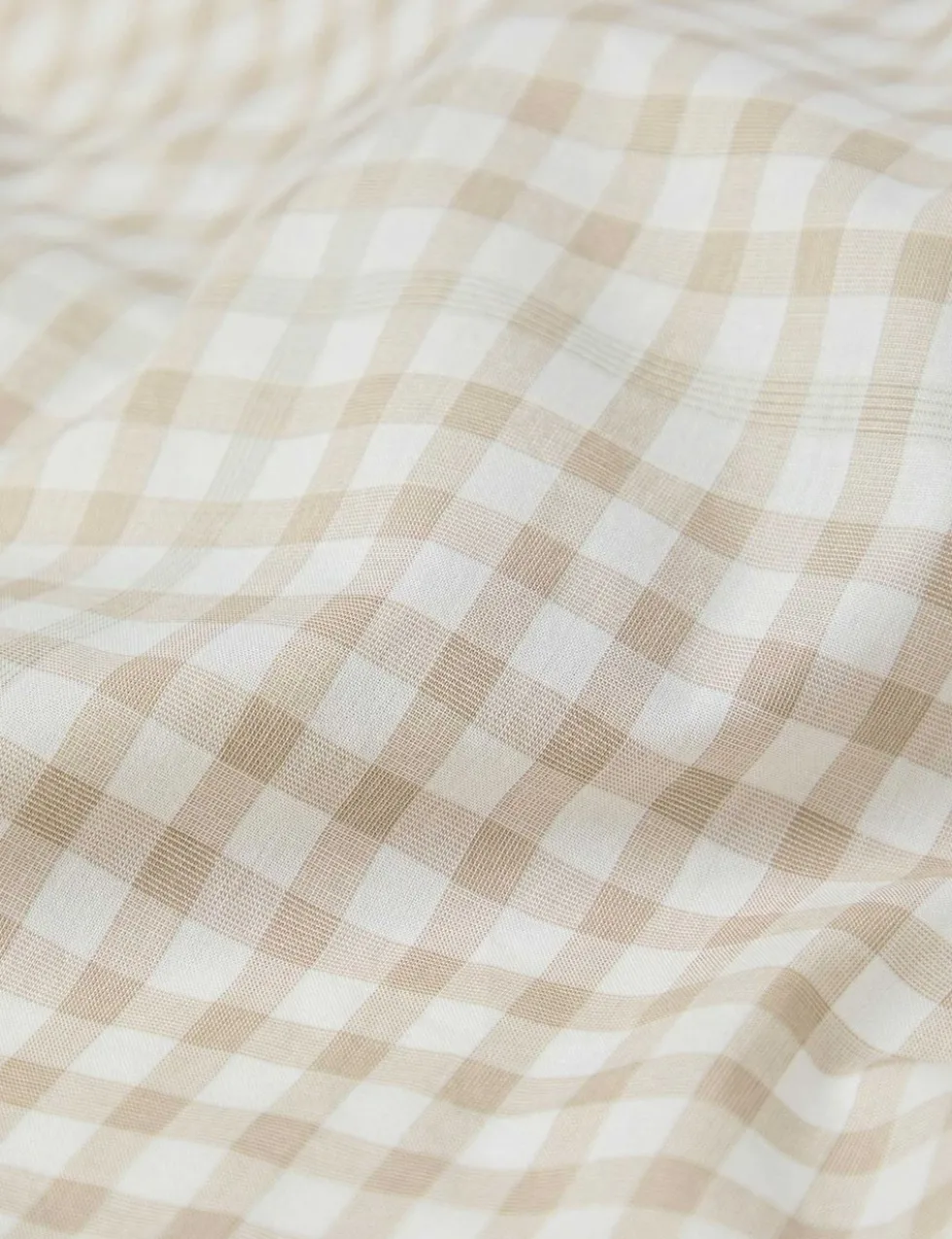 Washed Cotton Gingham Duvet Cover