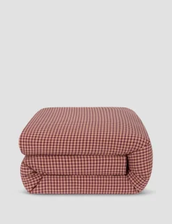 Washed Cotton Gingham Duvet Cover