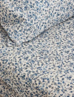 Washed Cotton Mini Meadow Fitted Sheet