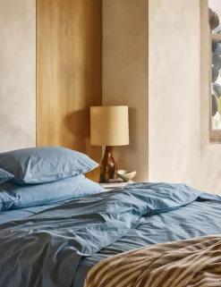 Washed Cotton Percale Duvet Cover