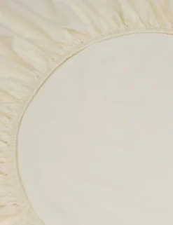 Washed Cotton Percale Fitted Sheet