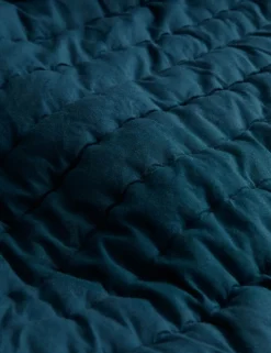 Washed Cotton Quilted Ruffle Bedspread