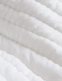 Washed Cotton Quilted Ruffle Bedspread