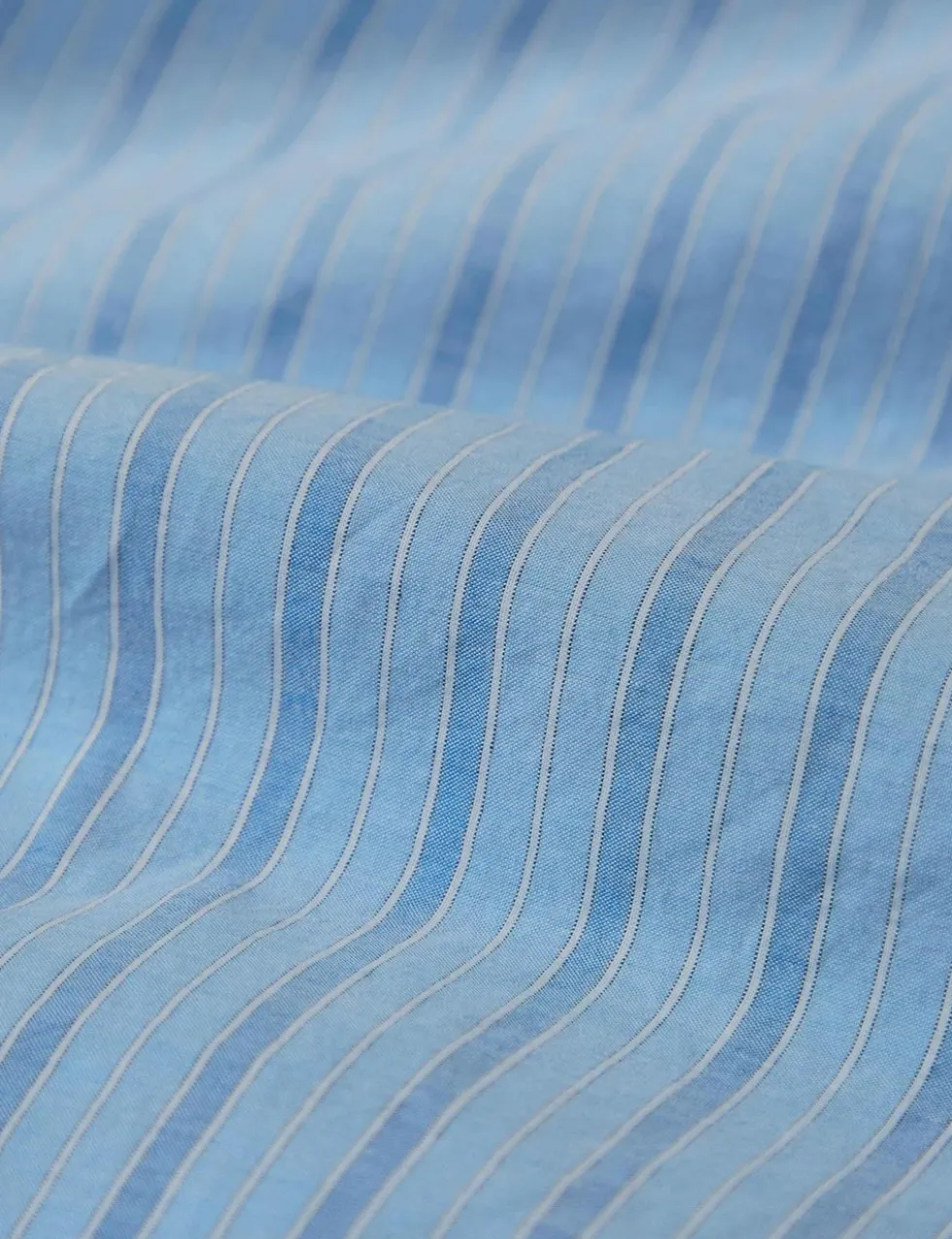 Washed Cotton Striped Duvet Cover
