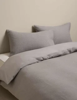 Washed Cotton Waffle Bedding Set