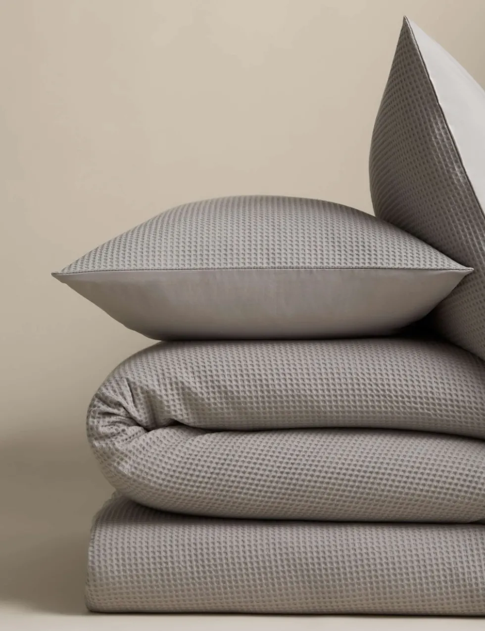 Washed Cotton Waffle Bedding Set