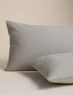 Washed Cotton Waffle Bedding Set