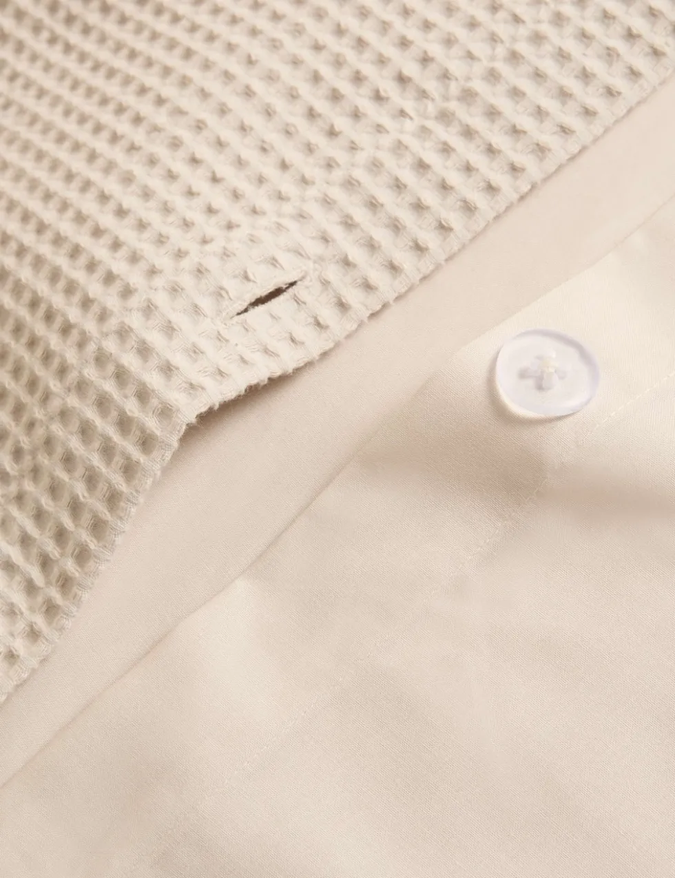 Washed Cotton Waffle Bedding Set