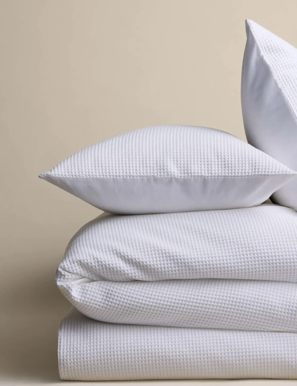 Washed Cotton Waffle Bedding Set