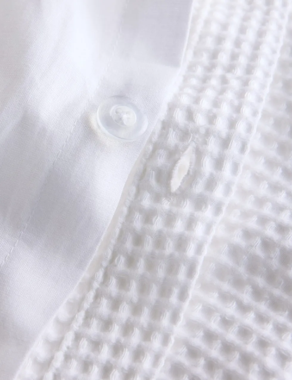 Washed Cotton Waffle Bedding Set