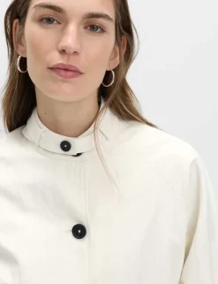 Washed Satin Look Bomber Jacket