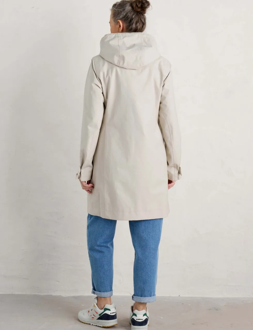 Waterproof Cotton Rich Longline Raincoat
