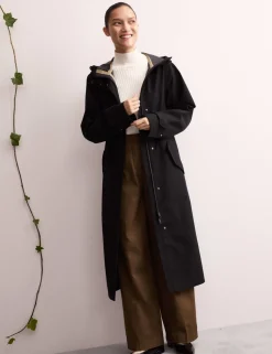 Waterproof Twill Hooded Raincoat