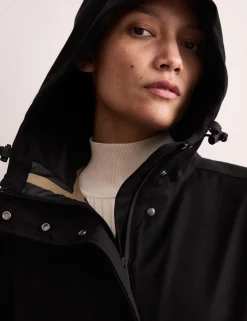 Waterproof Twill Hooded Raincoat