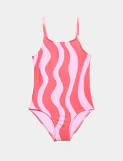 Wavey Stripe Swimsuit (6-16 Yrs)