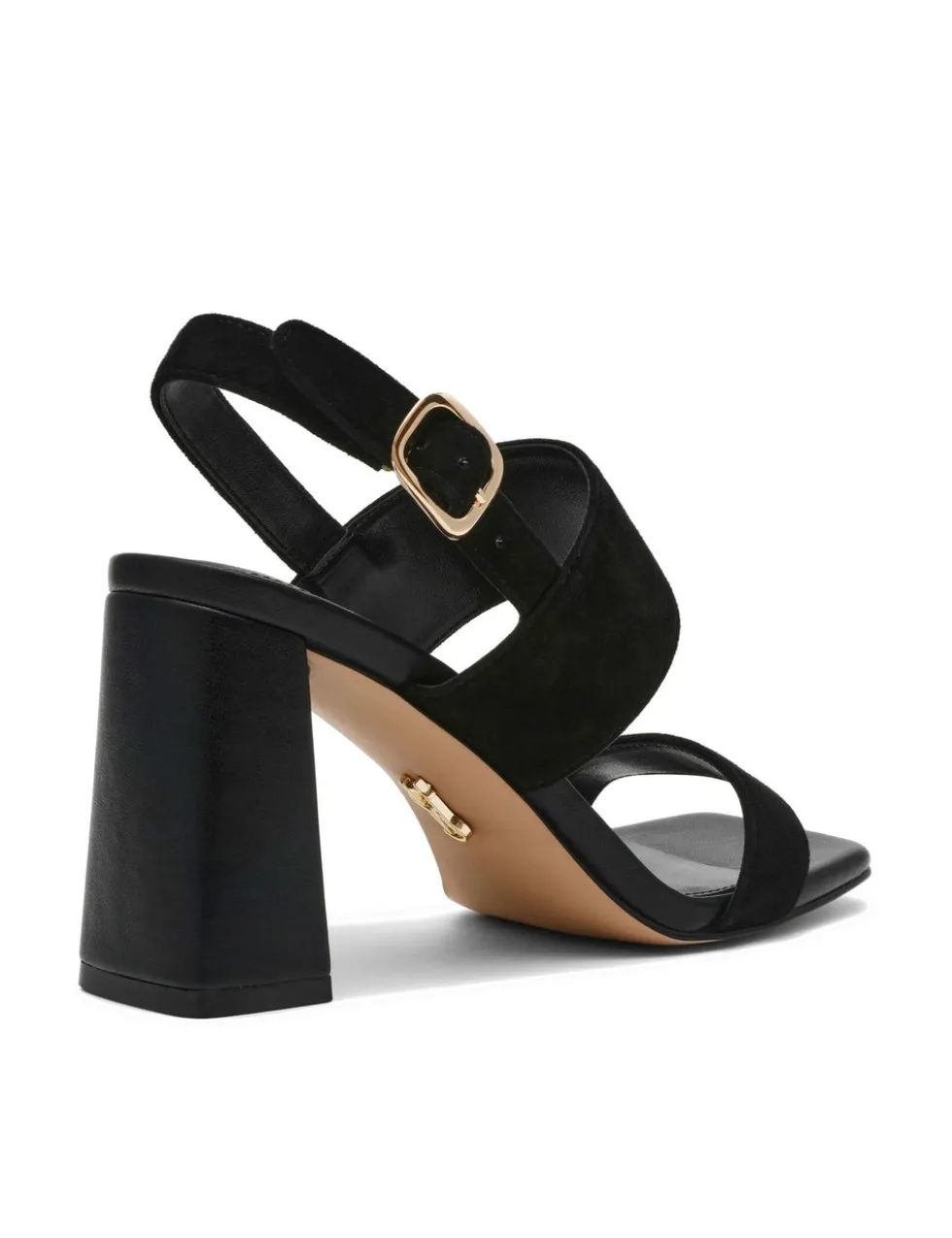 Wendie 015 Suede Ankle Strap Block Heel Sandals