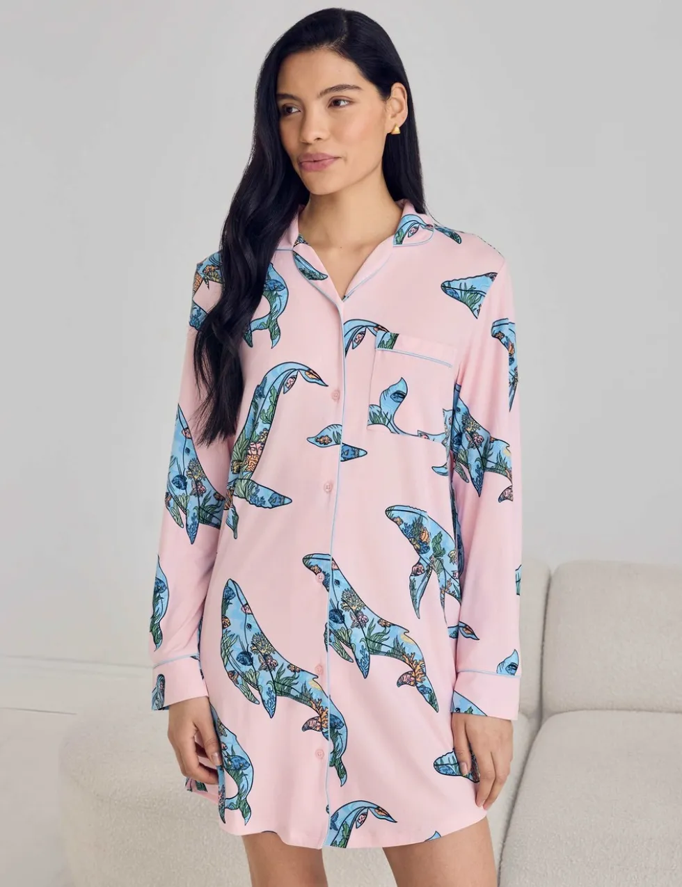 Whale Print Nightshirt