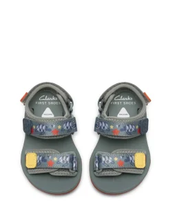 Wharf Tide Green Combi Sandals (4-6½ Small)
