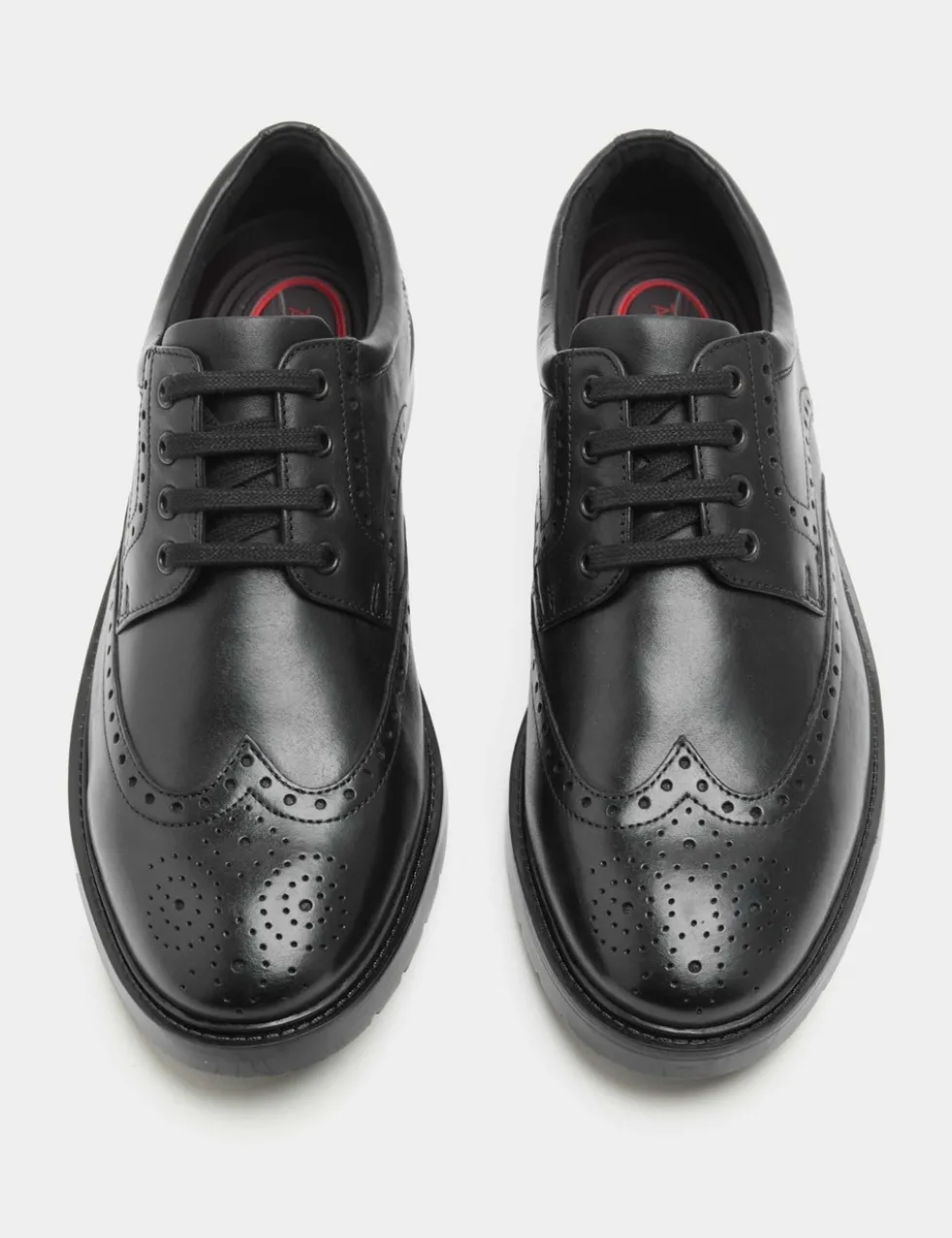 Wide Fit Airflex ™ Leather Brogues