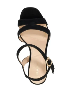 Wide Fit Ankle Strap Block Heel Sandals