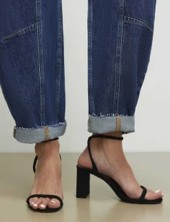 Wide Fit Ankle Strap Block Heel Sandals